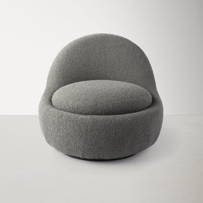 Arc Upholstered Swivel Accent Chair & Reviews | AllModern